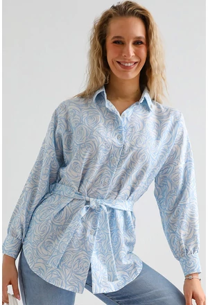 POLANA Mintás Ing - Kék