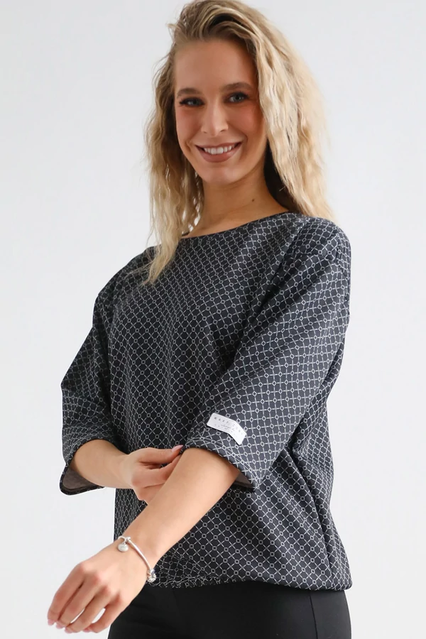 ELISE Gumis Felső - Fekete